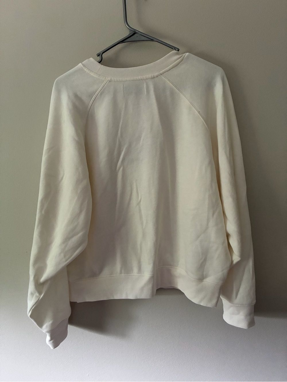 Old Navy SoComfy Sweatshirt Size Large NWOT Espresso Yourself Graphic Cream - Picture 6 of 10
